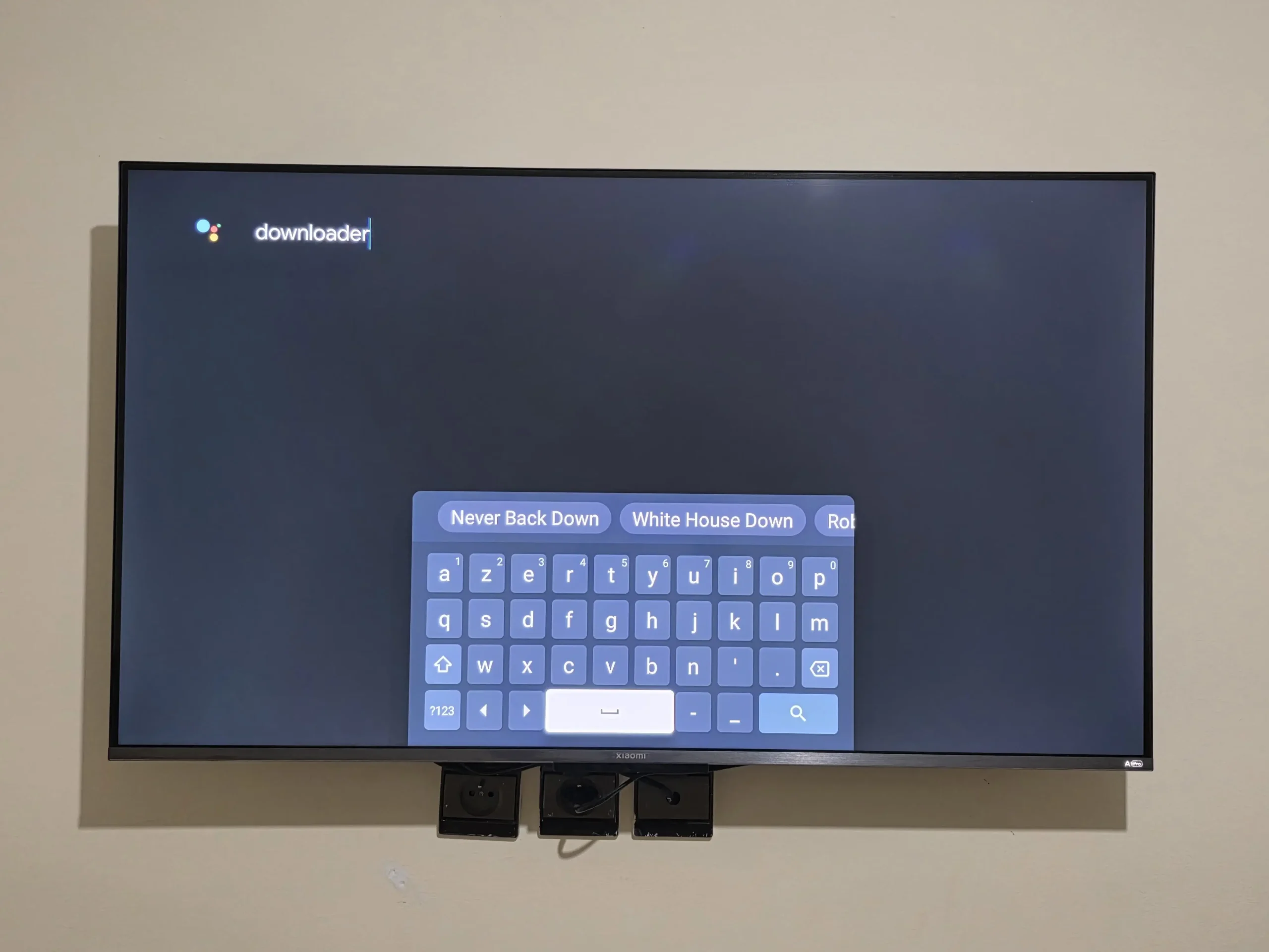 Recherche de Downloader sur Smart TV Android
